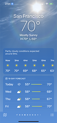sf weather